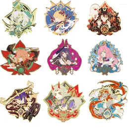 Spille anime genshin Impact arataki itto pin spilla abedo raiden shogun nahida figura badge bodge collection cosplay souvenir