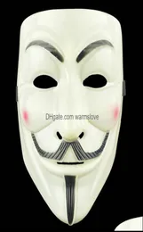 Festive Supplies Home Gardenhalloween Horror Grie Mask Plastic V Vendetta Fl Face Male Street Dance Masks Costume Party Role Co2987439
