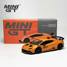 Eylem Oyuncak Figürleri Minigt 1 64 Huracan Sto Arancio Bores Alaşım Otomobil Modeli 511 T240513