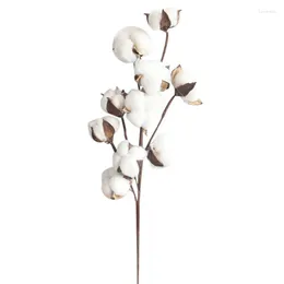 Decorative Flowers Simulation Of Natural 10 Kapok Artificial Plants2pcs Dried For Home Decoration Wedding Party Birthday Handmade DIY Gifts