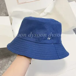 Women Reversible Bucket Hats Two-sided Letter Embroidery Style Summer Hat 27322
