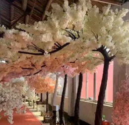 Dekoratif Çiçek Çelenk Yapay Kiraz Ağacı İniş Simasyon Çiçek Süsleri Damla Teslimat Ev Bahçe Festival Partisi Tedarik DA5
