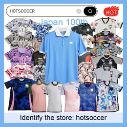 2024 Japan 100 -årsjubileum Anime Soccer Jerseys Cartoon Ueda Ito Isagi Atom Tsubasa Minamino Doan Kubo Mitoma Tomiyasu Nakata Japan Uniform Football Shirt