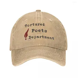 Ball Caps Tortured Poets Department Music Men Women Baseball Cap Distressed Cotton Hat Vintage Outdoor Running Adjustable Sun