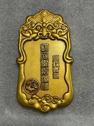 Figurine decorative Collezione China Brass Antique Imitation Comanda la medaglia di bronzo Metal Crafts Decorazione per la casa#19