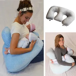 Baby Pillow Multifunctional Nursing Pillow For Breastfeeding Twin Anti-spitting Feeding Waist Cushion Mom Pregnancy Pillow 240513
