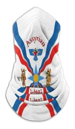 Szaliki flaga asyryjska rower motocyklowy Ułapy do mycia szalika cieplejsza maska ​​Asyria Babilon Bóg Ashur Anunnaki BlueScarve5011886