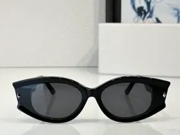 Studerande ovala solglasögon glänsande svart/grå lins kvinnor män designer solglasögon sommar nyanser sunnies lunetter de soleil uv400 glasögon