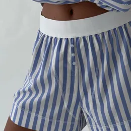 Abbigliamento da notte da donna Combhasaki Y2K Cleanfit Summer Shorts Wide Gambe Shorts Elastic Band Strip Aib