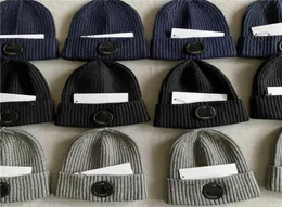 Мужская шапочка CP Designer Hats повседневные теплые толстые вязаные шерстяные шерстяные шапки теплые Beaniehats все сочетаются с парой моделей5566947