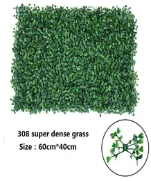 Süper yoğun 308 çim duvar 40cm60cm yapay çiçek duvar yeşil plastik çim mat düğün arka plan yol kurşun pazar dekorasyonu3842048