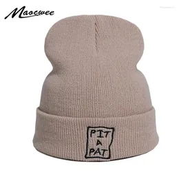 Beralar Headgear Örme Kapak Sonbahar ve Kış Hip-Hop Beanies Hat Kadınlar Erkekler Moda Renkli Güçlü Genç Beanie Şapkalar