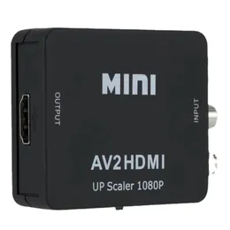 HDMI互換AV RCAアダプターAVからHDMI互換コンバーターRCA AV/CVSBビデオコンポジットスケーラーコンバーター用PCプロジェクター用