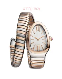 W1 Shop - Mulheres de 32 mm assistem com relógios de caixa de quartzo ferida em forma de cobra de pulseira pequena acessórios para mulheres adornam pulseiras de qualidade safira de vidro de vidro relógio