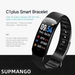 C1 Smart Watches Waterproof Fitness Tracker Monitorowanie w czasie rzeczywistym wielofunkcyjna bransoletka sportowa dla Androida iOS unisex