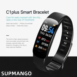 C1 Orologi intelligenti Waterproof Fitness Tracker Monitoraggio in tempo reale Bracciale sportivo multifunzionale per Android iOS UNISEX