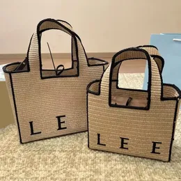Tote Designer woven Straw Large capacity high quality tote shoulder Summer ladies casual beach bag multi-functional purse
