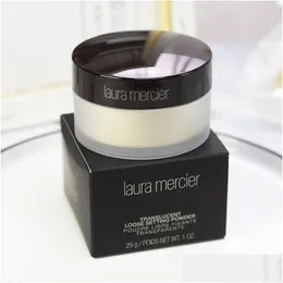 Gesicht Pulver Drop neues Paket in Black Box Laura Mercier Foundation Lose Einstellung Fix Make -up Min Pore Auftrag Concealer Delivery
