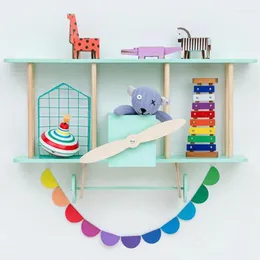 Dekorative Figuren Regenbogen Filz Banner Buntes Babypätte Geburtstagsfeier Girlande Dekorationen Kinder Spielzimmer Kinderzimmer Wand