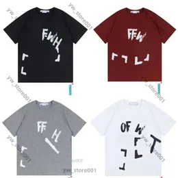 Белая рубашка Mens Designer Off Tshirt T Roomts Стильная футболка