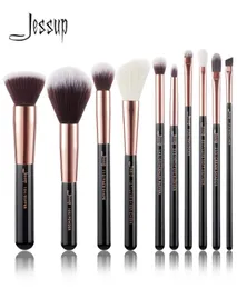 Jessup Pinsel schwarze Roségold Professionelle Make -up -Pinsel Set Make -up Pinselwerkzeuge Kit Foundation Pulver Puffer Wangen Shader 20109737659