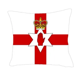 Ulster Banner Flag Throwpillow Cover Factory Supply Good Polyester Satin Pillow Cover4699308