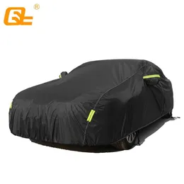 Car Covers 190T Universal Car Covers Indoor Outdoor Full Auot Cover Sun UV Snow Dust Resistant Protection Cover Fit Suv Sedan Hatchback T240509