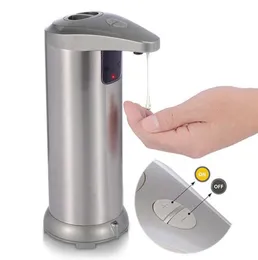 Touchless Automatisk infraröd rörelse sensor rostfritt stål skål flytande auto handtvål dispenser för badrumkök vattenpr7443348