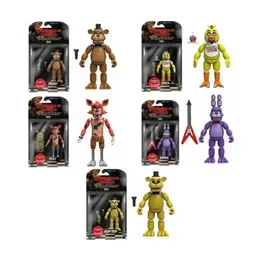 FNAf Bear Midnight Harem Five Nights Wspólna Movabable Dinkable Game Action Ats At Five Nights Security Breach Model Kids Toy 240514