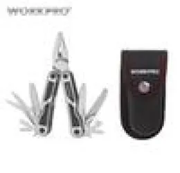 WorkPro 15 em 1 Multi Plier Aço inoxidável Multitool Stripper Disping Crimping Tool Fnife Cableter7263784