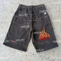 Y2KショーツデザイナーショートJNCOSHORTSメンズショーツY2KレトロゴシックパターンプリントJNCOデニムショーツ2000Sスタイルヒップホップバッグサマーメンズビーチジーンズ高Qualit 970