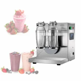 Comercial Electric Automatic Double Head Milk Tea Shaker Aço inoxidável Boba Boba Shaking Machine