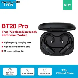 Наушники наушников TRN BT20PRO Wireless Bluetooth 5.3 Hifi Ушерные наушники Обновление кабеля разъем заменяемого заглушка для заглушки для ушного крючка для Moondrop Conch S24514 S24514