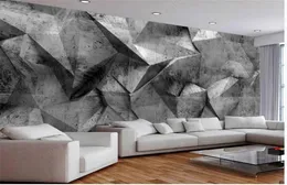 Papel de parede estereoscópico Placa de cimento Threedimensional Edifício Wakllpaper Wakll Paper Wall1568078