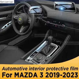 Weitere Innenzubehör für Mazda 3 2019-2023 Getriebepanel Navigation Screen Automotive Interior TPU Protective Film Cover Anti-Scratch-Aufkleber T240509YHUD