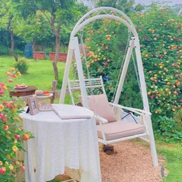 Campmöbel weiß hängende Gartenstühle wasserdichte hohe Luxuskinddarsteller Liegeschwung Sillas Salon Terrasse Terrasse