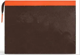 حقيبة ماكياج سفر في حقيبة اليد المستطيلة البرتقالية مصممة جودة جديدة جودة.