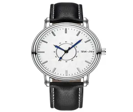 WJ8108 Populäres Legierung Hülle Hand Watch Mixcolor billige braune Leder Band Handgelenk Watch für Männer Armbandwatch1378751