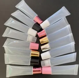 Multicolor Refillable Soft Lip Gloss Tubes 8 ml 10 ml 15 ml 18 ml DIY Makeup Plast Tom Squeeze Lipgloss Tube6964138