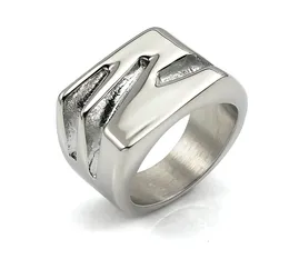 2021 Fashin Shiny Finish Ringe für Frauen Silber Farbe 316L Edelstahl -Flugzeug Ring Schmuck 3282254