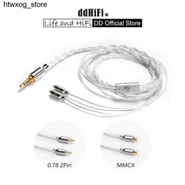 Słuchawki słuchawki DD DDHIFI M120A 3,5 mm kabel słuchawkowy z MMCX i 2-pin 0,78 złącza obsługuje standardowe elementy sterujące w linii i mikrofon S24514 S24514