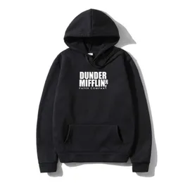 Herren Hoodies Sweatshirts Die Büro -TV -Show Dunder Mifflin Paper Mens Royalblau Oberbekleidung warmer Verkauf billiger Verkauf Baumwoll Oberbekleidung Y240510