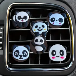 Car Air Freshener Panda 12 Cartoon Vent Clip Outlet Clips For Office Home Per Conditioner Square Head Drop Delivery Otnei