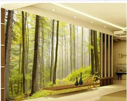 Popularny Nature Forest Landscape 3D TV Tacdrop ​​Mural 3D Wallpaper 3D Papiery ścienne dla tła telewizyjnego 4526643