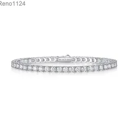 RAKOL ZPN144 Moissanite 3mm 4mm 5mm Tennis Bracelet S925 Sterling Silver Mulheres Menino Presente de Natal Jóias de luxo de luxo