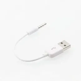 3,5 mm uttag till USB 2.0 Data Sync Charger Transfer Audio Adapter Cable Cord för Apple iPod Shuffle 3: e 4: e 6: e tillbehör