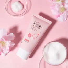 Laikou Japan Sakura Cleanser Reparing Gengle Deep Cleaning fuktgivande Ta bort Blackhead Pore Face Skin Care Skin Cleanser 50G 240514