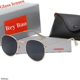 Designer Men Classic Brand Retro Women Solglasögon Eyewear Ray Metal Frame BANS Designers Sun Glasses Woman ML 3447 3548 Box 2024