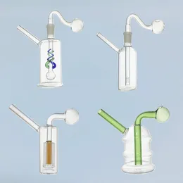 Smokpro Thick Pyrex Glass Bubbler Oil Rig Mini Water Ghookah Smoking Pipe Bong 3cmオイルバーナーボウルヘッドアタッチメント