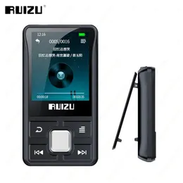 Ruizu x55 Bluetooth Mp3 -плеер Mini Sports Clip Music Walkman Поддержка FM Radio Record Ebook Video Pedometer TF SD Card 240506